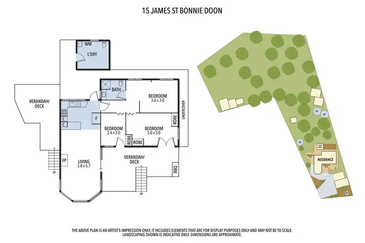 Floorplan of Homely house listing, 15 James Street, Bonnie Doon VIC 3720