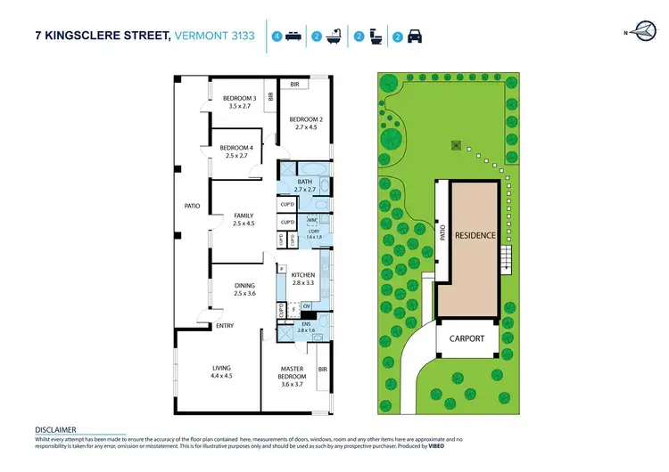 Floorplan of Homely house listing, 7 Kingsclere Street, Vermont VIC 3133