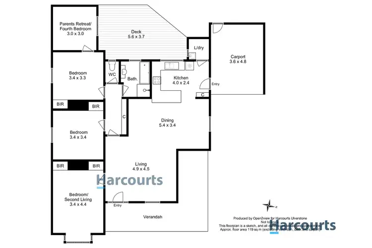 Floorplan of Homely house listing, 4 Walker Street, Ulverstone TAS 7315