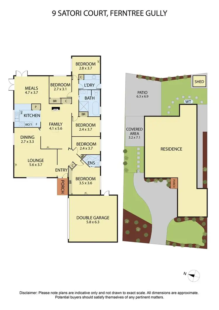 Floorplan of Homely house listing, 9 Satori Court, Ferntree Gully VIC 3156