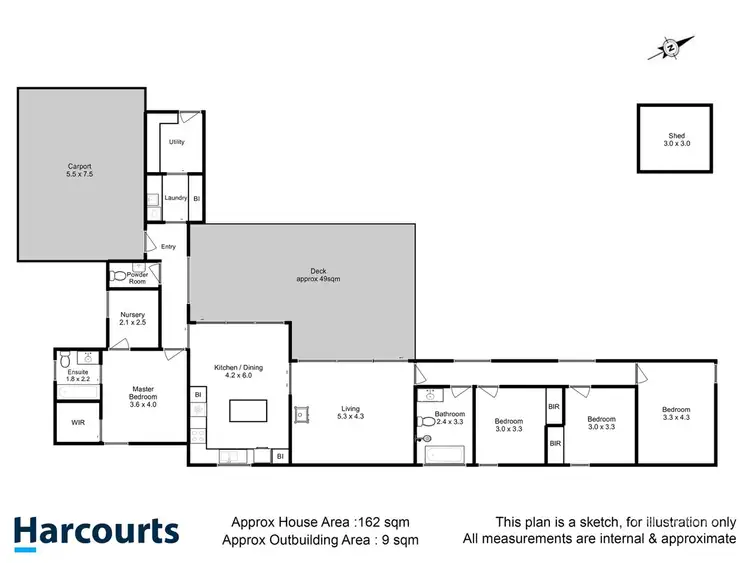 Floorplan of Homely house listing, 51A Seven Mile Beach Road, Seven Mile Beach TAS 7170