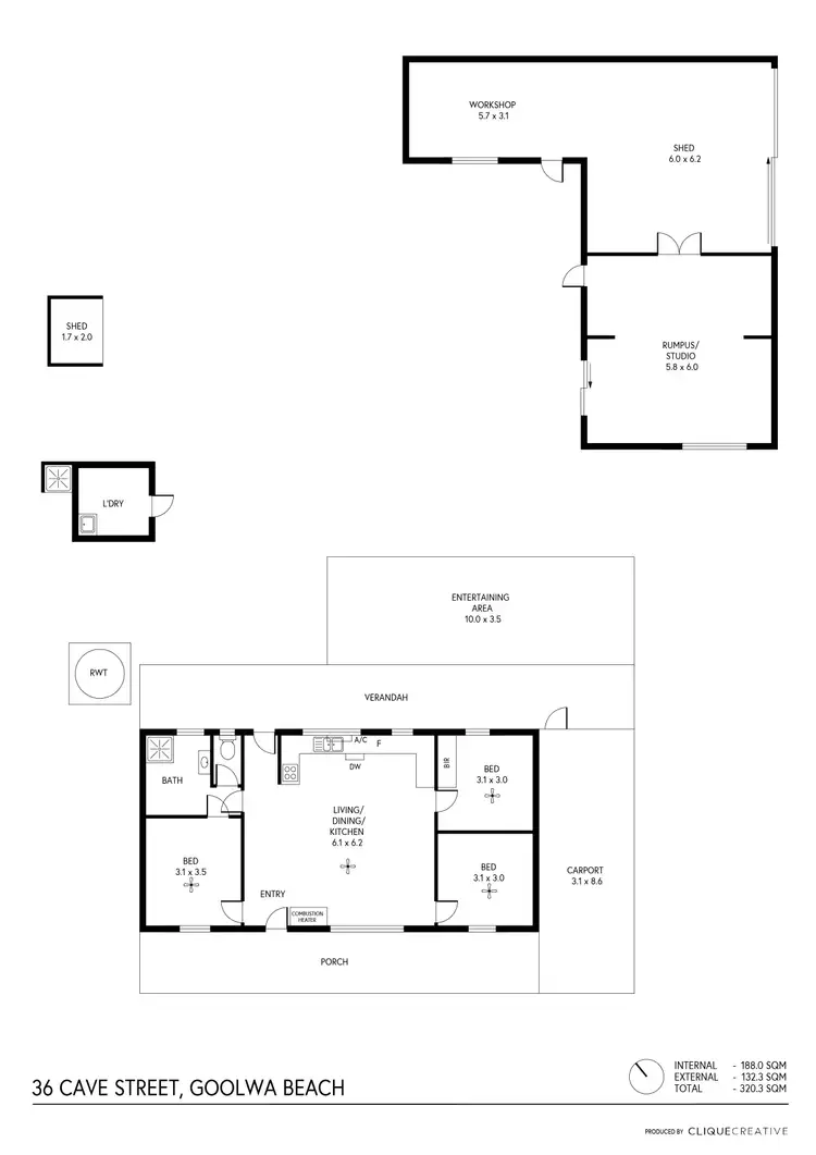 Floorplan of Homely house listing, 36 Cave Street, Goolwa Beach SA 5214