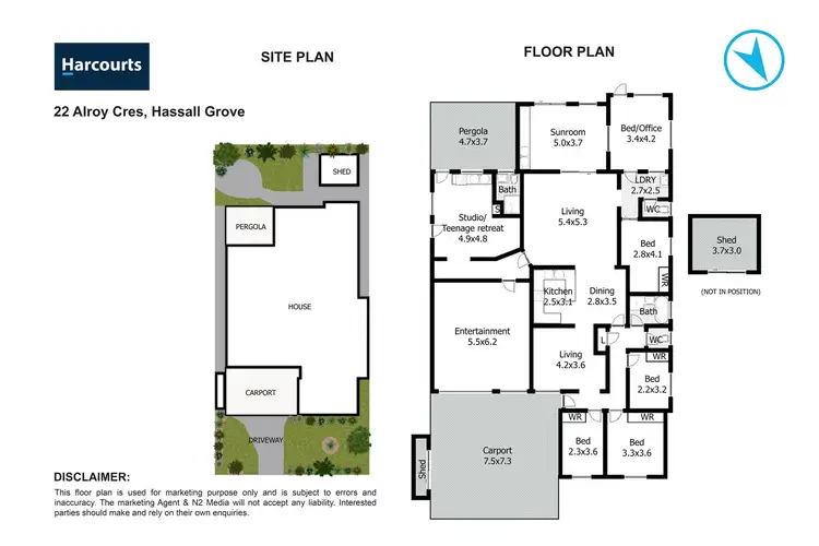 Floorplan of Homely house listing, 22 Alroy Crescent, Hassall Grove NSW 2761