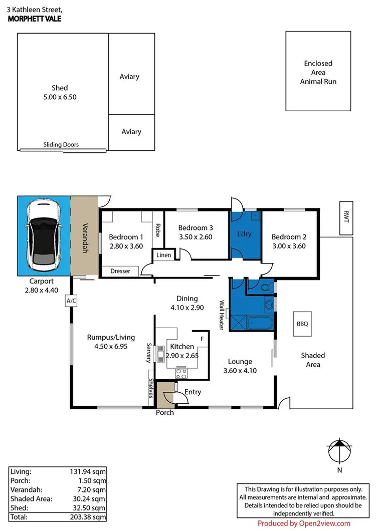 Floorplan of Homely house listing, 3 Kathleen Street, Morphett Vale SA 5162