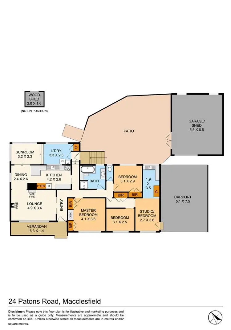 Floorplan of Homely house listing, 24 Patons Road, Macclesfield VIC 3782