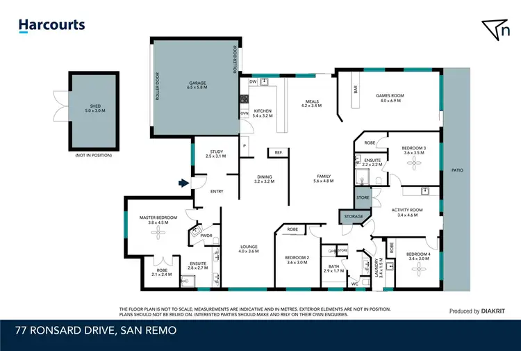 Floorplan of Homely house listing, 77 Ronsard Drive, San Remo WA 6210