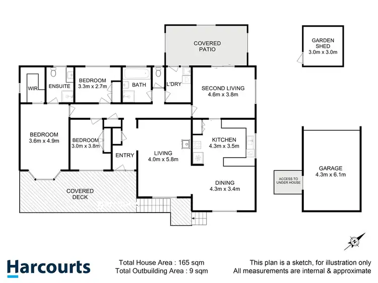 Floorplan of Homely house listing, 3 Daytons Drive, Ranelagh TAS 7109