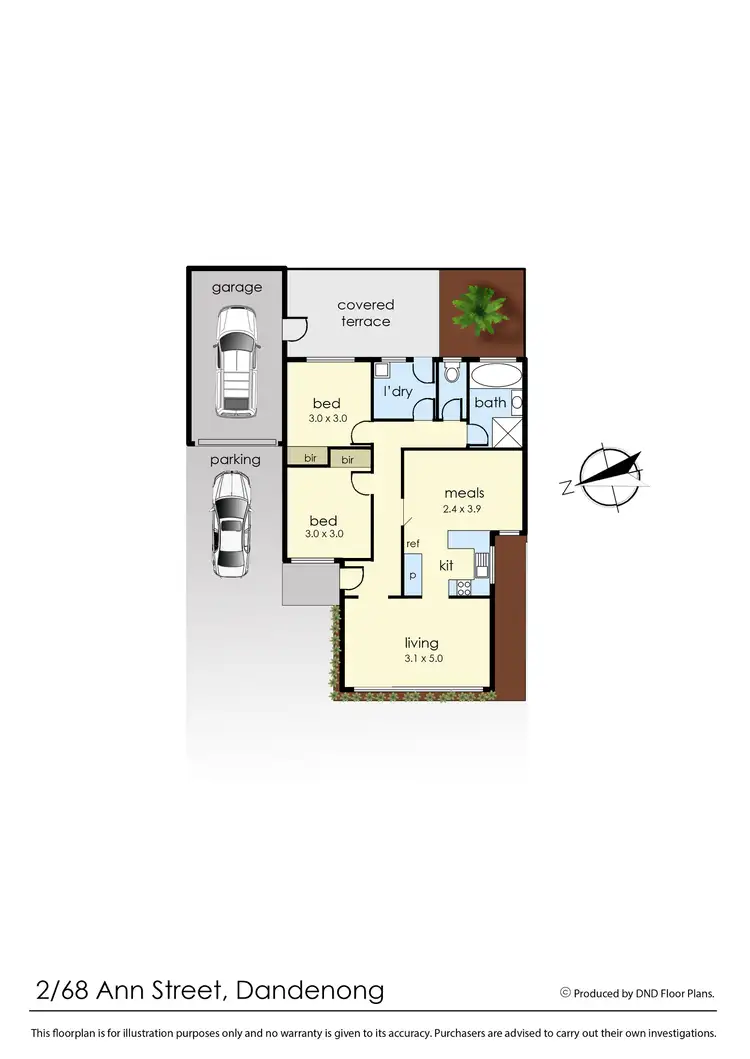 Floorplan of Homely unit listing, 2/68 Ann Street, Dandenong VIC 3175