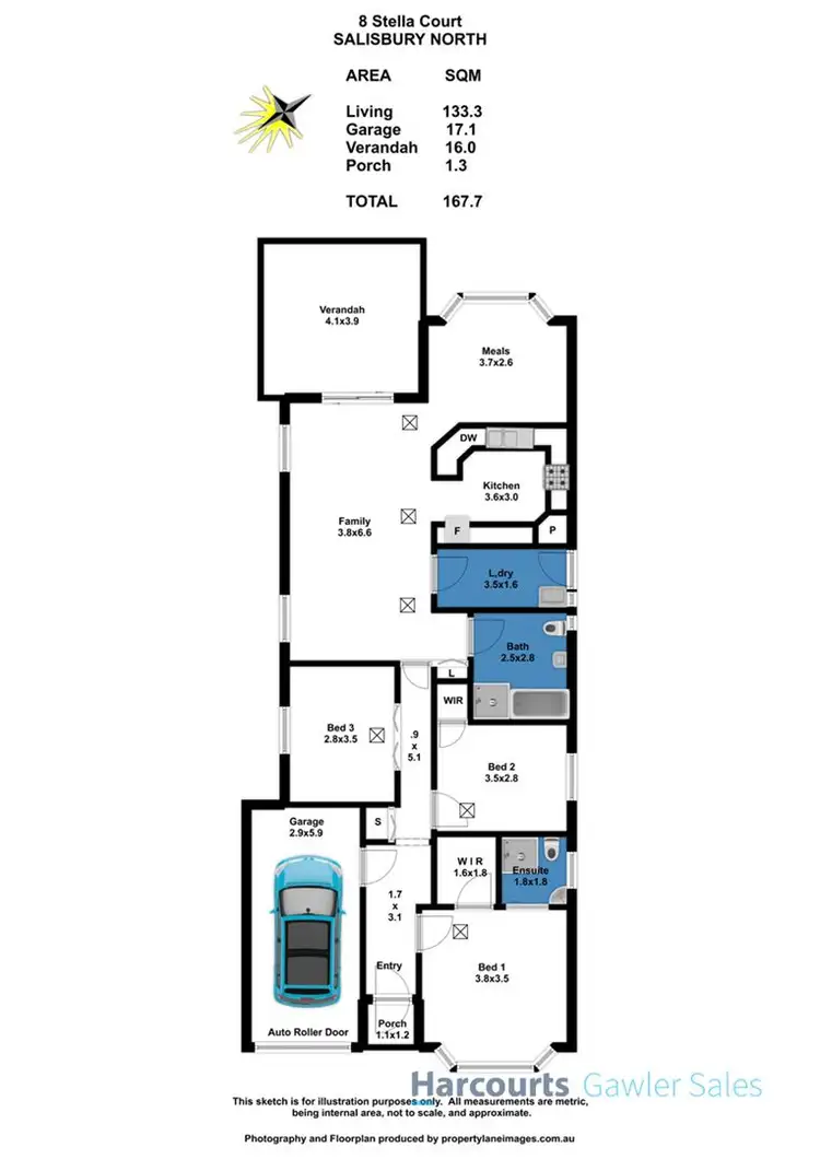 Floorplan of Homely house listing, 8 Stella Court, Salisbury North SA 5108