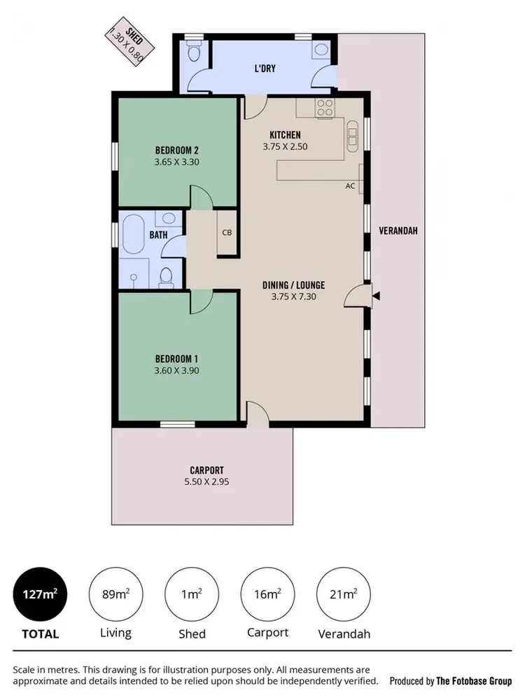 Floorplan of Homely unit listing, 8/20 Princes Highway, Nairne SA 5252