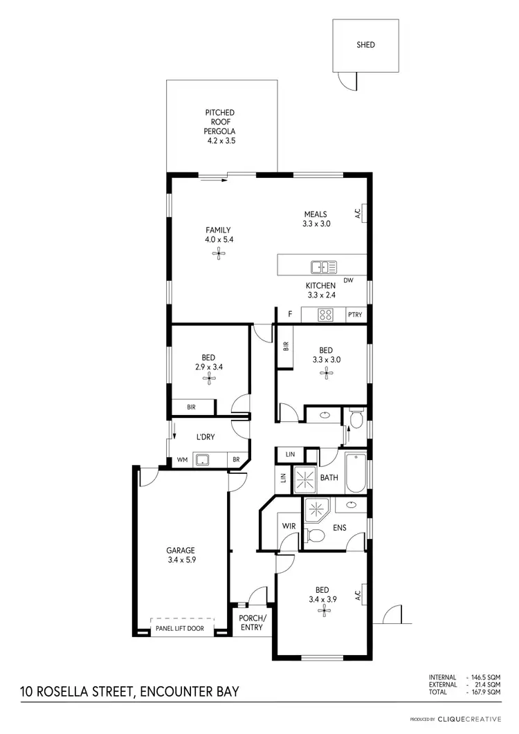 Floorplan of Homely house listing, 10 Rosella Street, Encounter Bay SA 5211