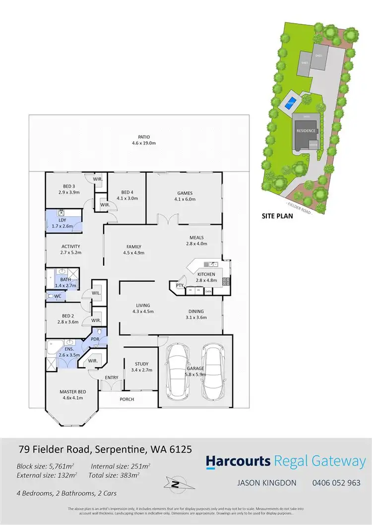 Floorplan of Homely house listing, 79 Fielder Road, Serpentine WA 6125
