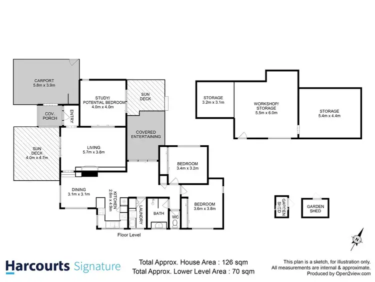 Floorplan of Homely house listing, 26 Robin Court, Lindisfarne TAS 7015