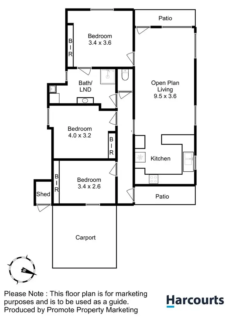 Floorplan of Homely unit listing, 3/20 Topham Street, Rose Bay TAS 7015