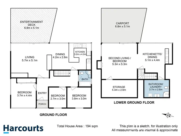 Floorplan of Homely house listing, 6 Illawong Crescent, Taroona TAS 7053