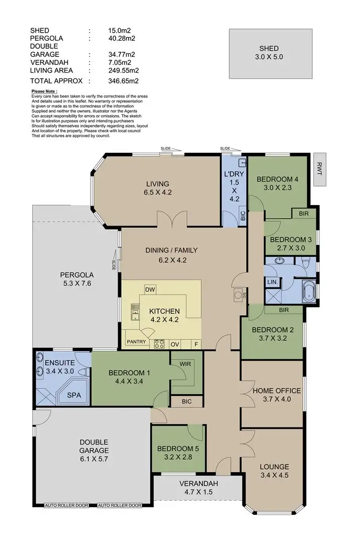 Floorplan of Homely house listing, 3 Pollitt Court, Littlehampton SA 5250