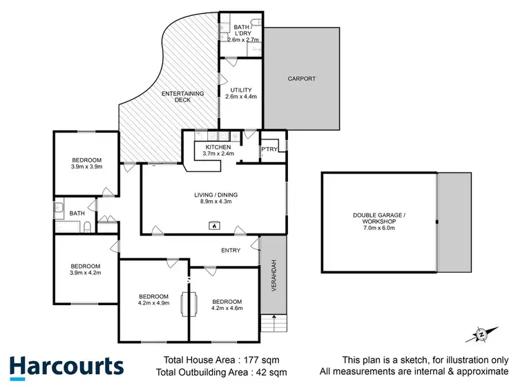 Floorplan of Homely house listing, 3452 Huon Highway, Franklin TAS 7113