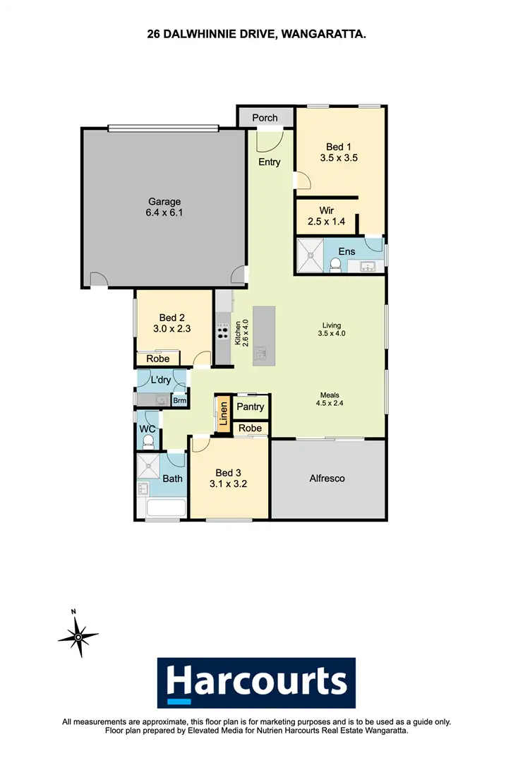 Floorplan of Homely house listing, 26 Dalwhinnie Drive, Wangaratta VIC 3677