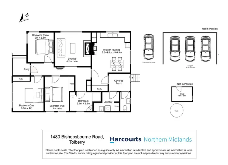 Floorplan of Homely house listing, 1480 Bishopsbourne Road, Toiberry TAS 7301