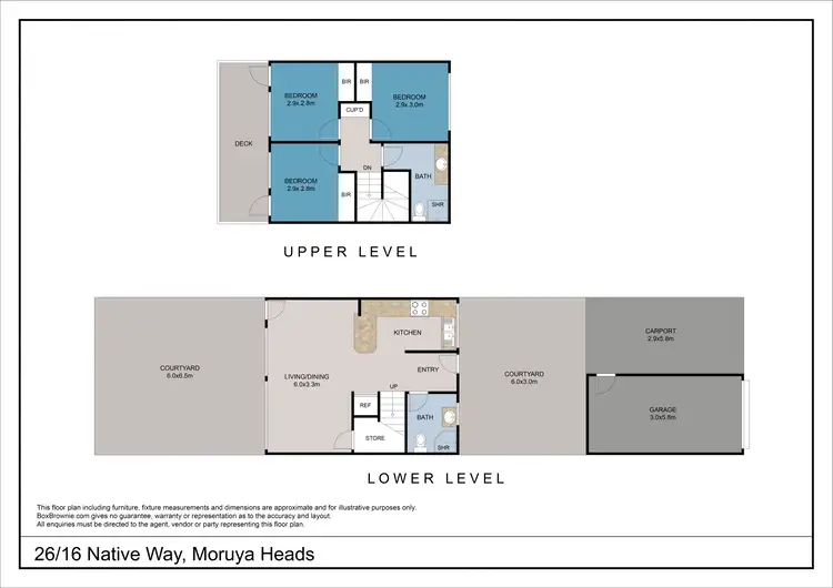 Floorplan of Homely townhouse listing, 26/16-22 Native Way, Moruya NSW 2537