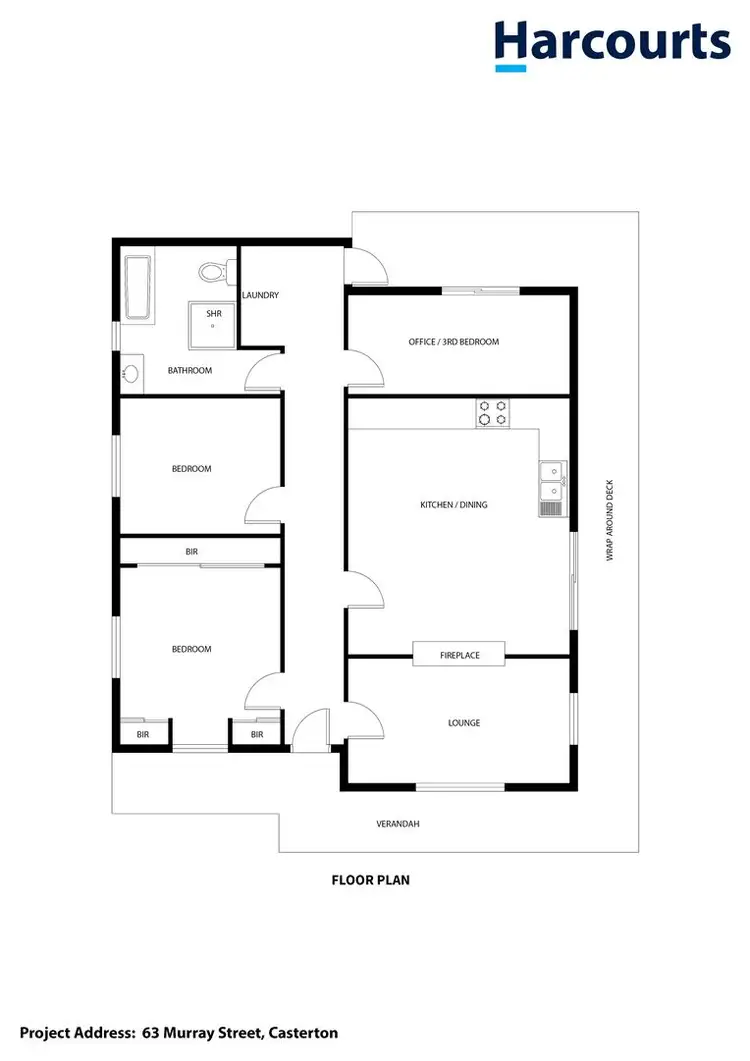 Floorplan of Homely house listing, 63 Murray Street, Casterton VIC 3311