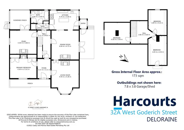 Floorplan of Homely house listing, 32A West Goderich Street, Deloraine TAS 7304
