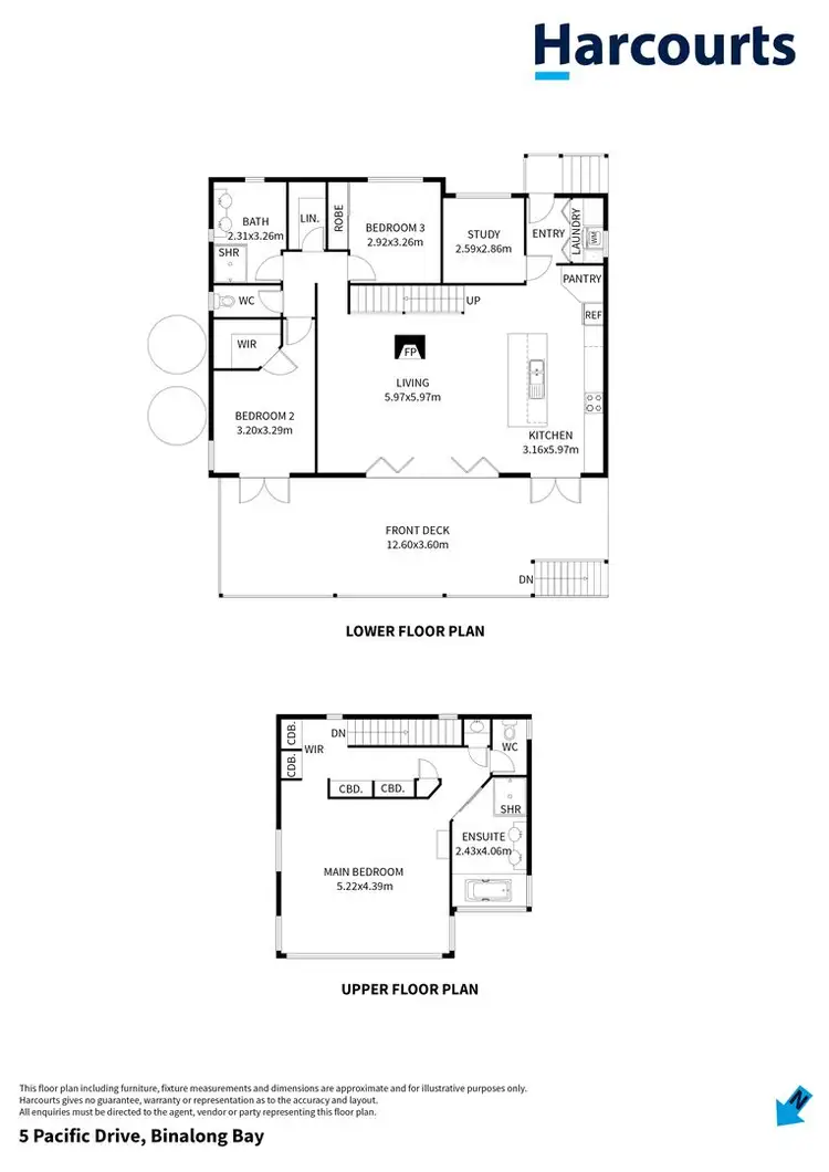 Floorplan of Homely house listing, 5 Pacific Drive, Binalong Bay TAS 7216