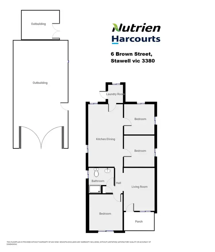 Floorplan of Homely house listing, 6 Brown Street, Stawell VIC 3380