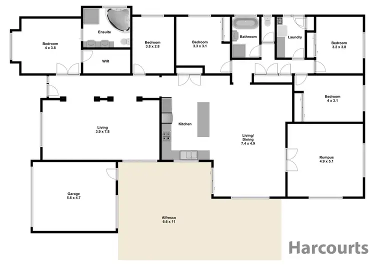 Floorplan of Homely house listing, 2 Lowe Place, Warragul VIC 3820