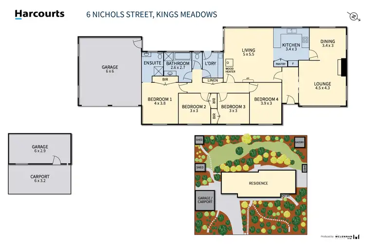 Floorplan of Homely house listing, 6 Nichols Street, Kings Meadows TAS 7249