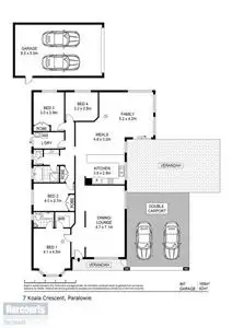 Floorplan of Homely house listing, 7 Koala Crescent, Paralowie SA 5108