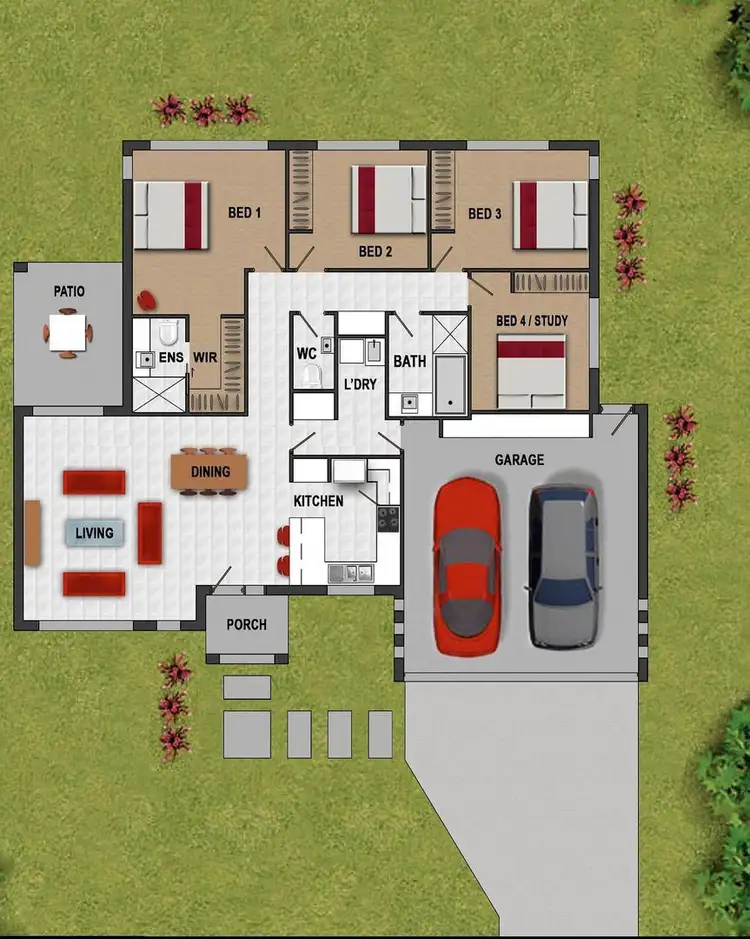 Floorplan of Homely house listing, 23 Honeyeater Crescent, Moggill QLD 4070