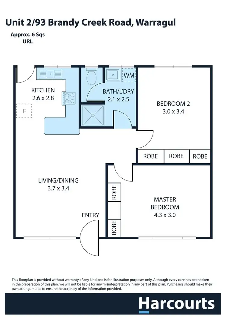 Floorplan of Homely unit listing, 2/93 Brandy Creek Road, Warragul VIC 3820