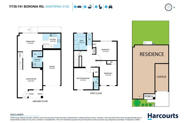 Floorplan of Homely townhouse listing, 7/735 Boronia Road, Wantirna VIC 3152