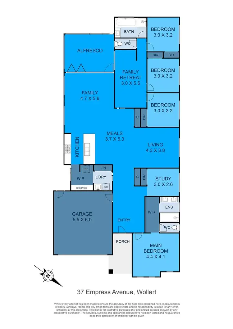 Floorplan of Homely house listing, 37 Empress Avenue, Wollert VIC 3750