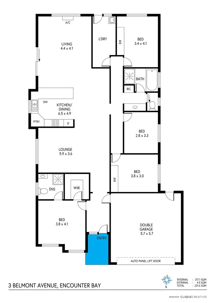 Floorplan of Homely house listing, 3 Belmont Avenue, Encounter Bay SA 5211