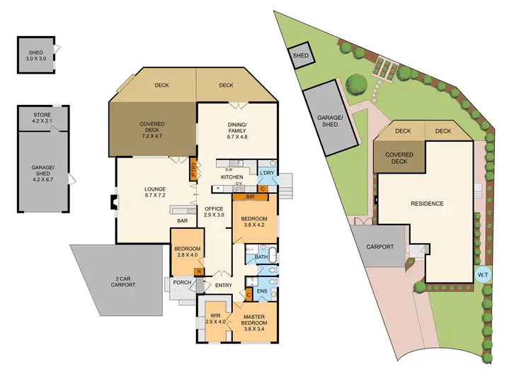Floorplan of Homely house listing, 13 Natasha Close, Ferntree Gully VIC 3156