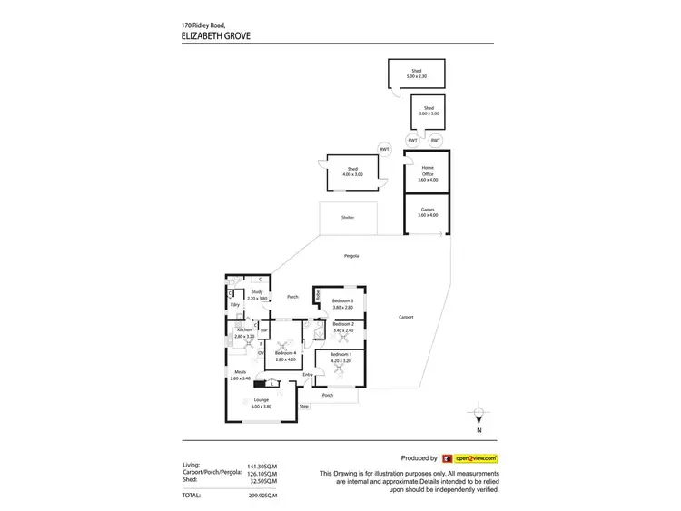 Floorplan of Homely house listing, 170 Ridley Road, Elizabeth Grove SA 5112