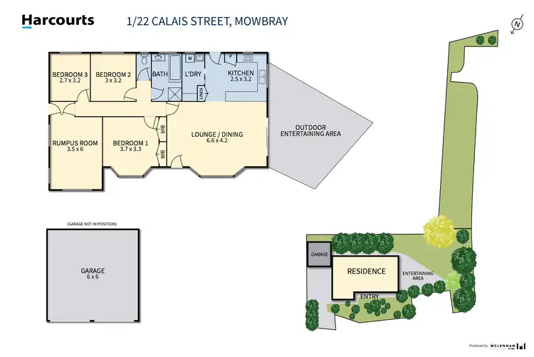 Floorplan of Homely unit listing, 1/22 Calais Street, Mowbray TAS 7248