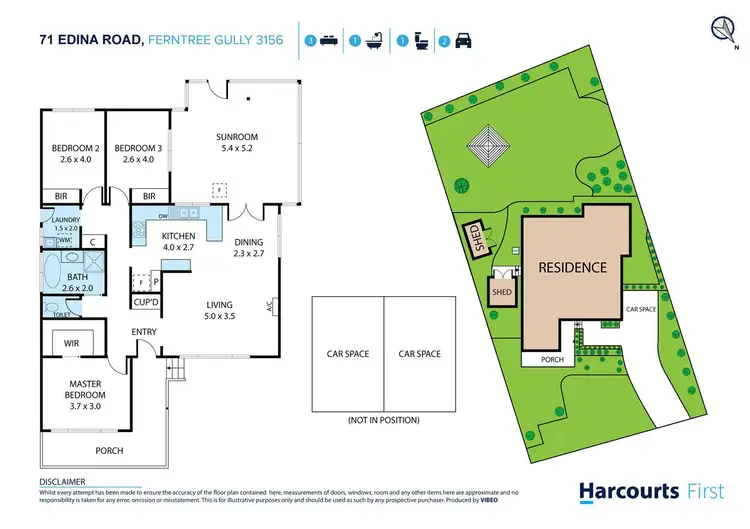 Floorplan of Homely house listing, 71 Edina Road, Ferntree Gully VIC 3156