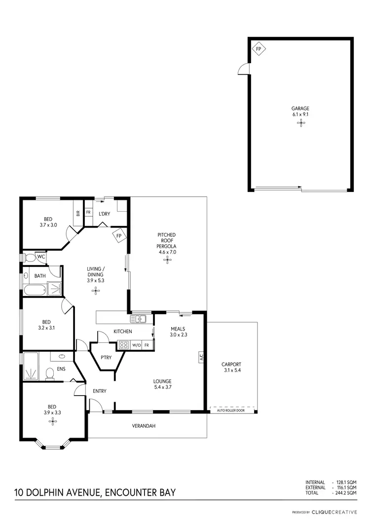 Floorplan of Homely house listing, 10 Dolphin Avenue, Encounter Bay SA 5211