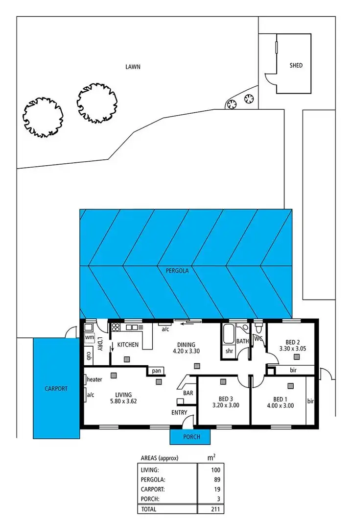 Floorplan of Homely house listing, 9 Swifte Court, Aberfoyle Park SA 5159