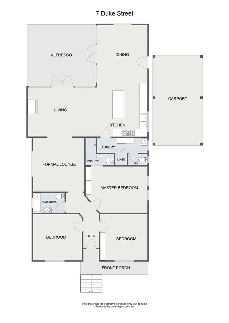 Floorplan of Homely house listing, 7 Duke street, Yea VIC 3717