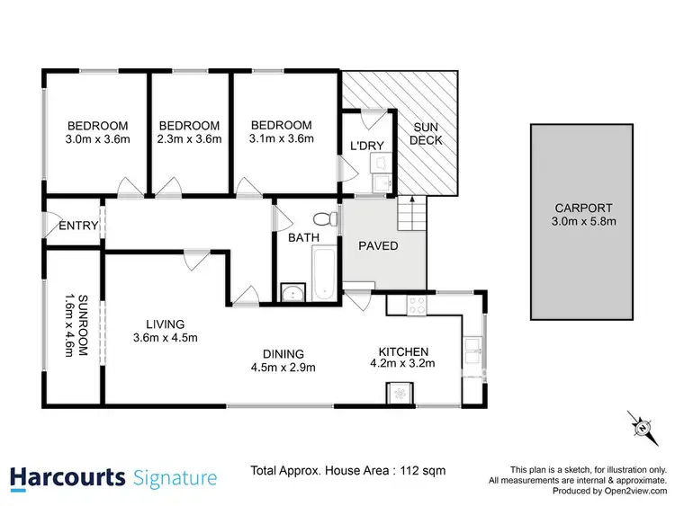 Floorplan of Homely unit listing, 1/10 Humphrey St, Glenorchy TAS 7010