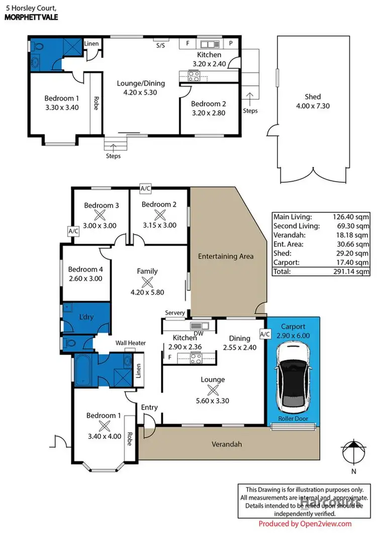 Floorplan of Homely house listing, 5 Horsley Court, Morphett Vale SA 5162