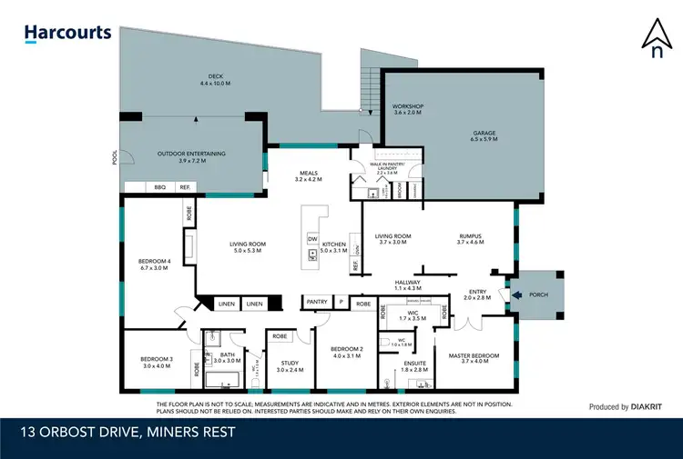 Floorplan of Homely house listing, 13 Orbost Drive, Miners Rest VIC 3352