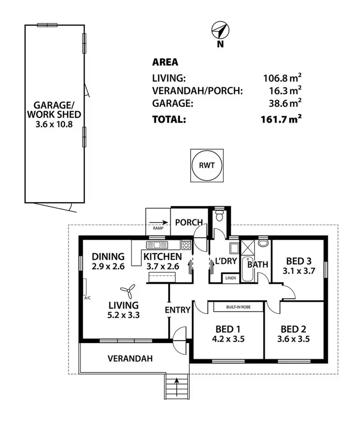 Floorplan of Homely house listing, 2 Charles Street, Mount Barker SA 5251