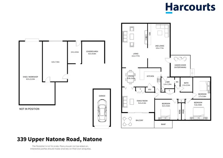 Floorplan of Homely rural property listing, 339 Upper Natone Road, Natone TAS 7321