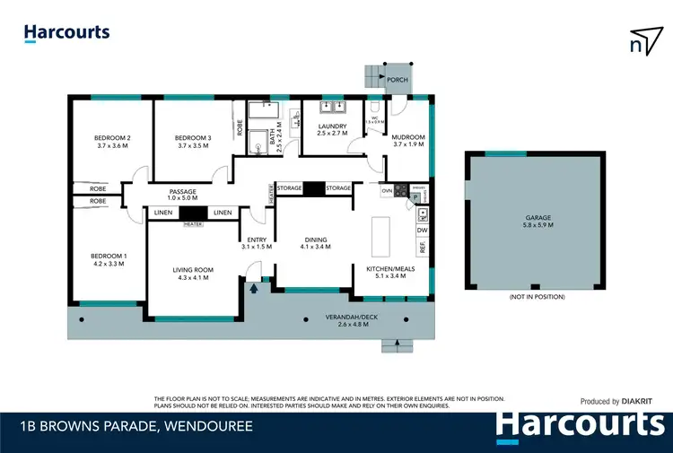 Floorplan of Homely house listing, 1b Browns Parade, Wendouree VIC 3355
