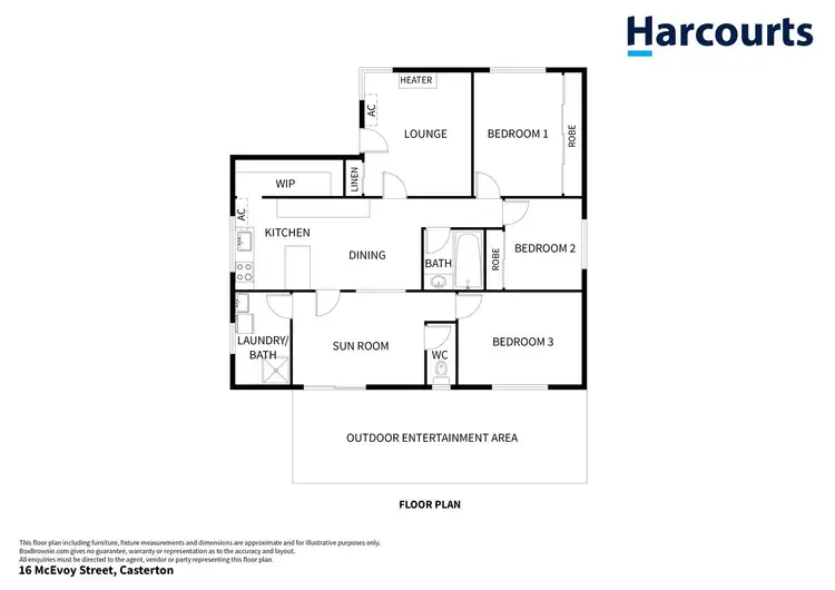 Floorplan of Homely house listing, 16 McEvoy Street, Casterton VIC 3311